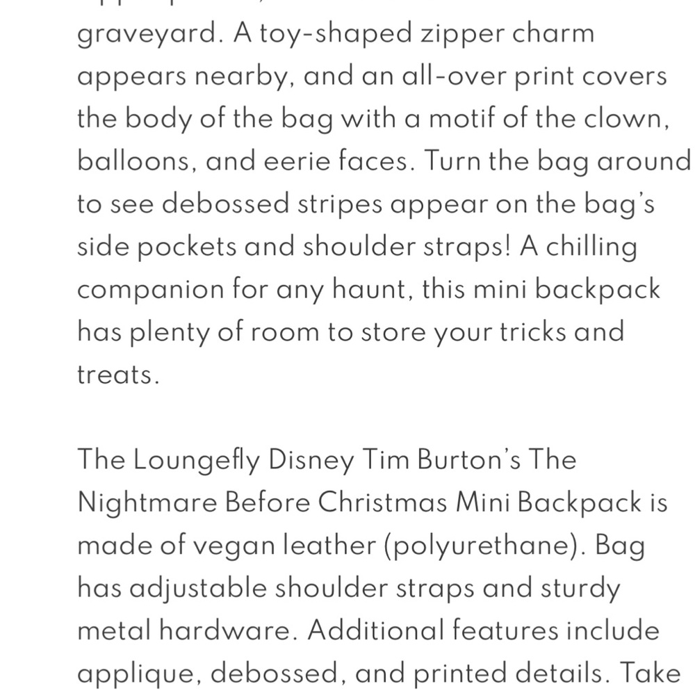 Lounge fly mini backpack nightmare before Christmas clown w/the tear away face - Picture 14 of 14